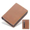 Pop Up Credit Card Holder Wallets Men Slim Rfid Blocking CardHolder Wallet for Men Card Money Bag Purse PU Leather Short Wallets