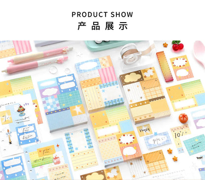 80sheets Starlight Fragment Series Kawaii Ins Message Notes DIY Scrapbooking Material Aesthetics Craft Paper