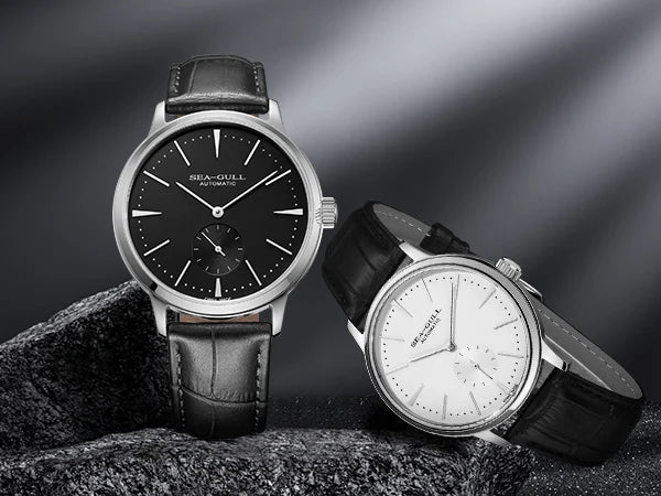 Seagull New Business Watch Men's Mechanical Wristwatches 50m Waterproof Leather Valentine Male Watches Relogio Masculino 6075