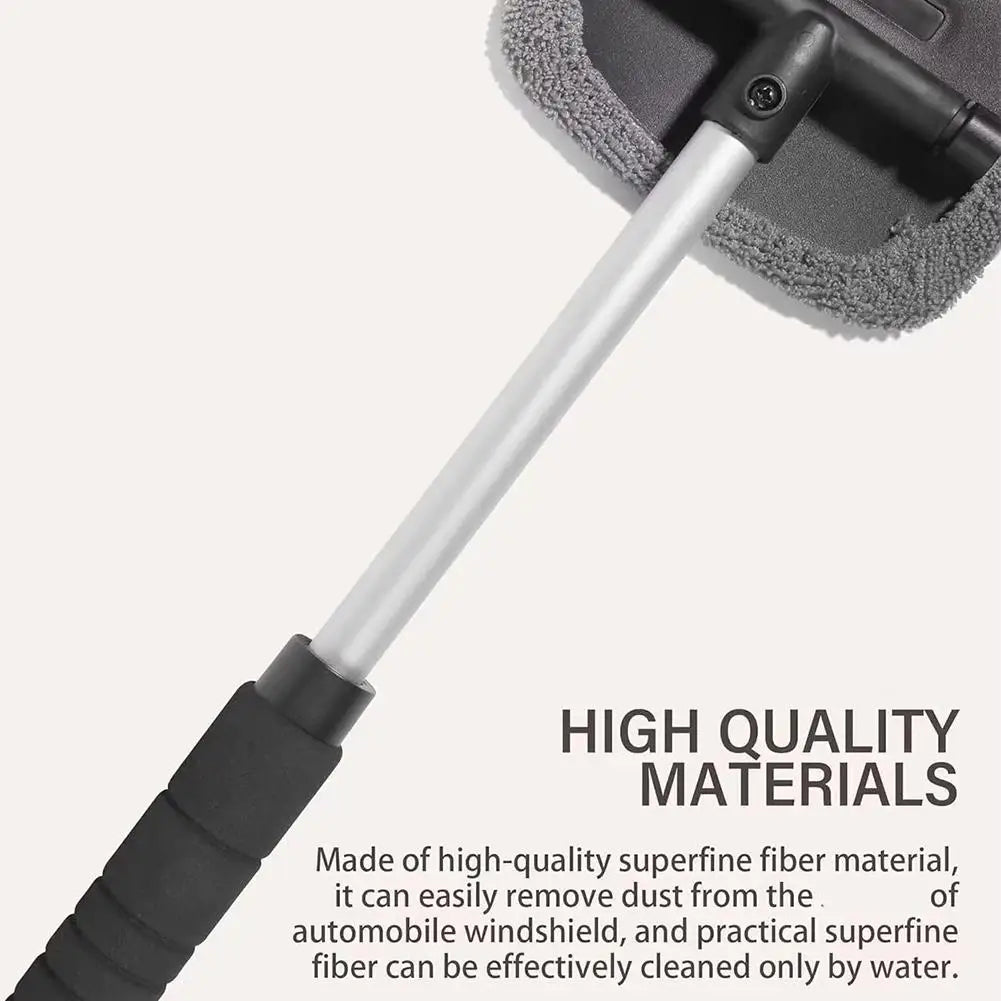 Telescopic Car Window Windshield Cleaning Brush Set Microfiber Window Glass Cleaner Car Window Cleaner Scraping Mist Eliminator