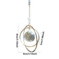 Suncatcher Hanging Crystal Moon Catcher Pendants Wind Chimes Rainbow Prism Window Drop Bell Christmas Tree Home Decor