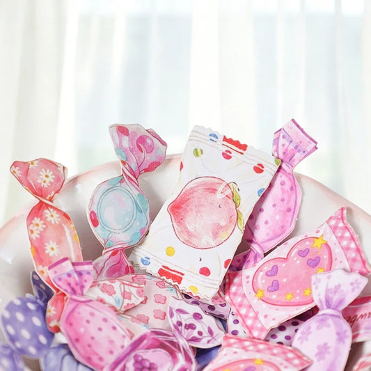 Candy Shaped Sticker Pack, Sweet Style Stickers for Junk Journal Decoration, Decorative Stickers for Water Cups, Photo Frames