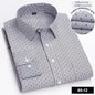 New in shirt long-sleeve shirts for men slim fit formal plian shirt single pocket office clothes soft plaid cotton designer tops