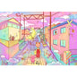 DIY Cartoon Diamond Painting AB Rhinestone Embroidery Landscape Mosaic Cross Stitch Handmade Art Set Children Room Decoration