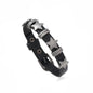 New Punk Dark PU Bracelet For Women Men Hip Hop Rock Chain Multi Layered Bracelet Trend Retro Gothic Jewelry Dancer Accessories