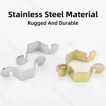 G1/2 Detachable Hose Spanner Water Heater Bellows Hexagonal Hose Tap Spanner Removable Small Spanner Reusable Gold Silver