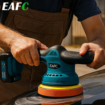 EAFC 6-Speed Cordless Car Polisher for Makita 21V Battery, Electric Auto Waxing Polishing Machine, Car Buffer Detailing Tool Kit