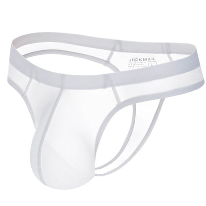 Sexy Gay Men Underwear Panochas Jockstrap Cueca Gay Tangas Sissy Mens Bikini Brief Ice Silk Transparent As Underwear or Swimwear
