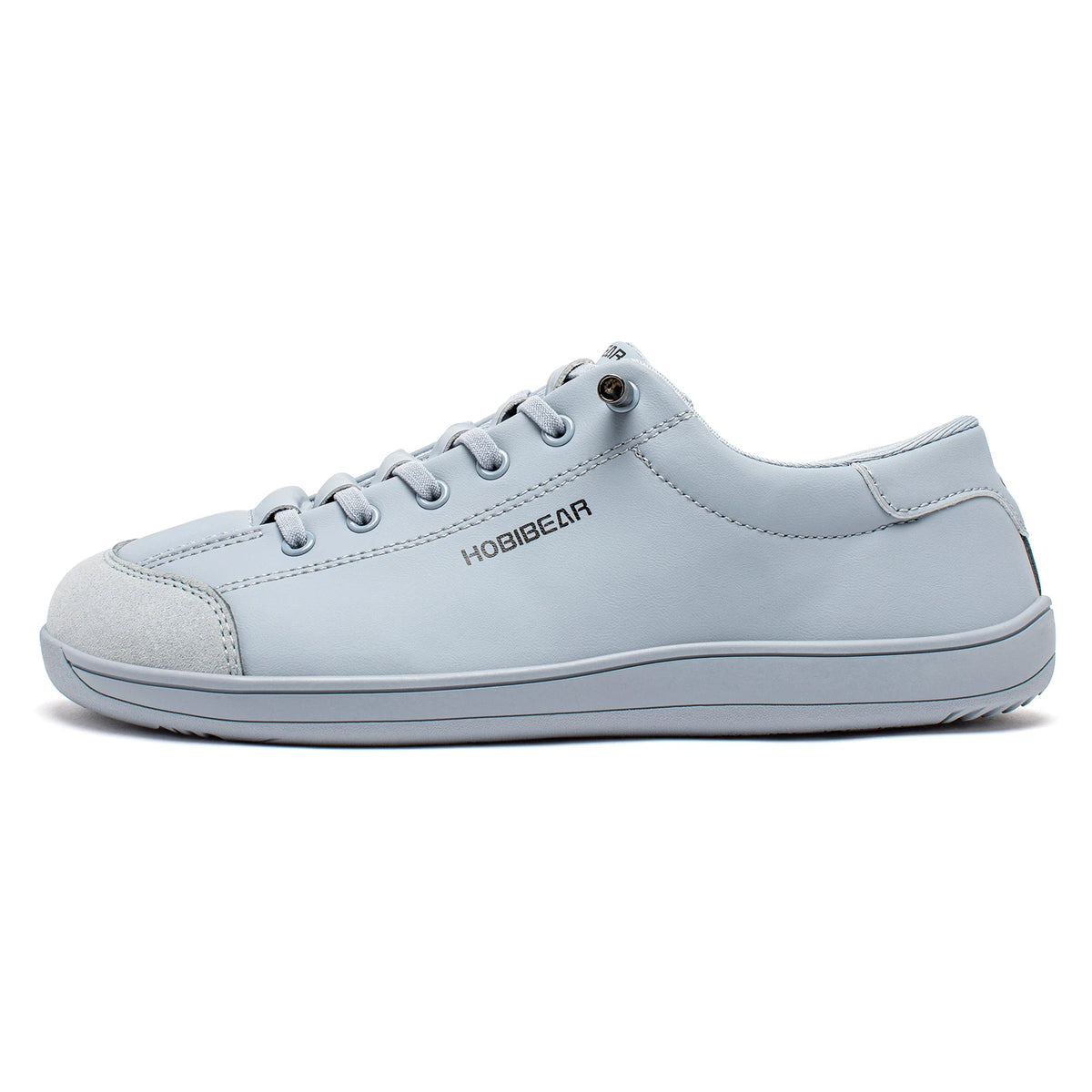 HOBIBEAR Unisex Barefoot Wide Toe Shoes Women Men Artificial Leather Minimalist Sneakers Adjustable Slip On Walking Shoes