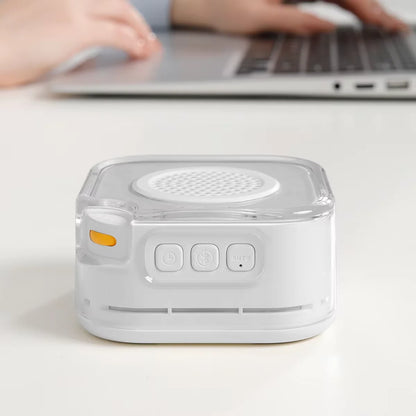 White Noise Sound Machine,28 Soothing Sounds,3 Levels Night Light,Auto Noise Detection, Portable Sleep Aid & Bluetooth Speaker