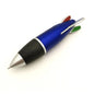 4in1 Color Retractable Rocket Ballpoint Pen 1.0mm Bullet Tip Office School Writing Signature Ball Pens Stationery Black Blue Red