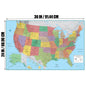 Canvas US American Administrative Map Unframed In English Prints Art Pictures Decoration Office Wall Decor Map School Supplies