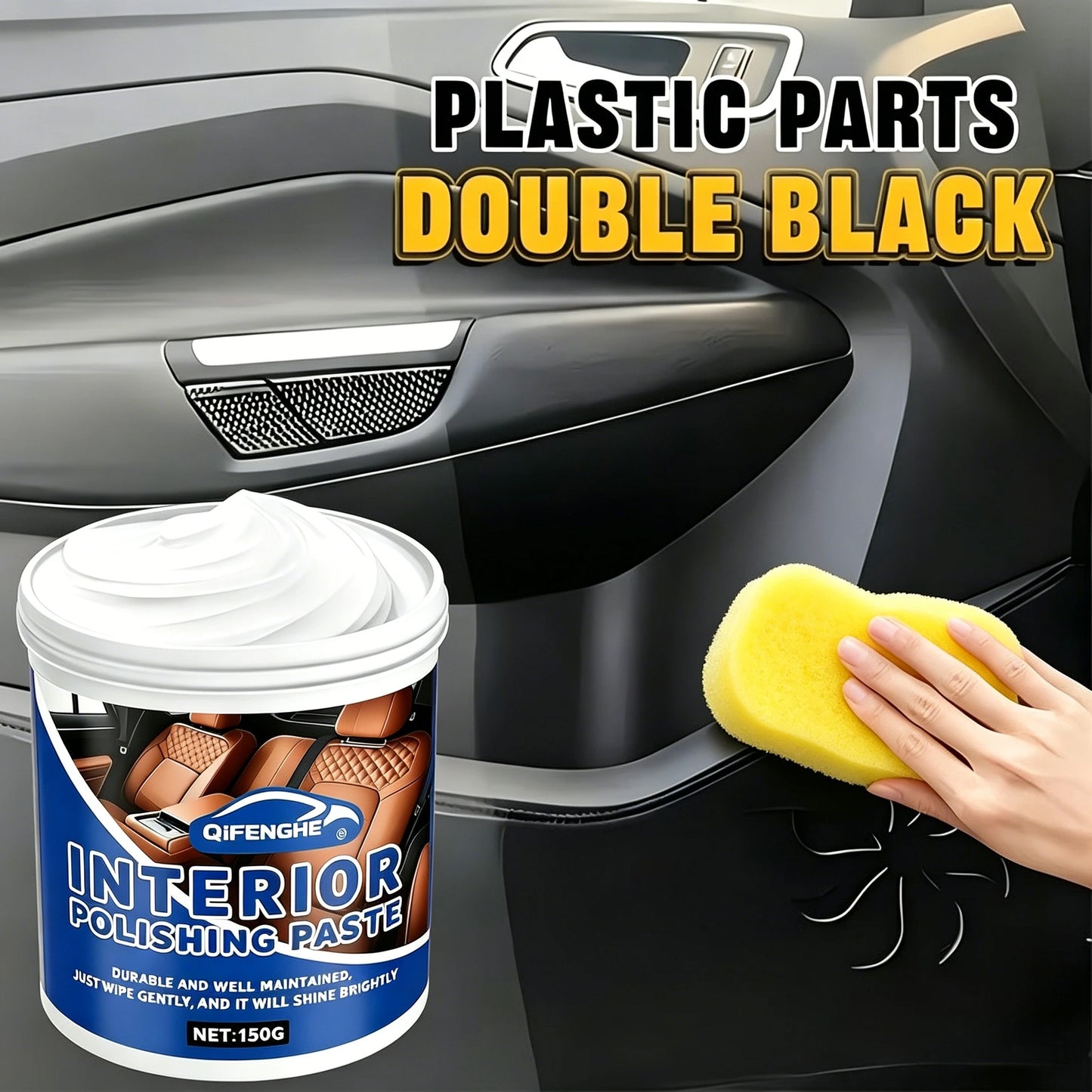 All-Purpose Auto Interior Polish, Enhance Gloss & Maintain Leather Seats Easily
