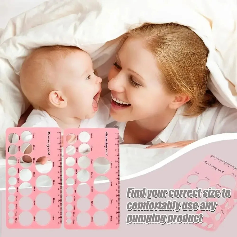 Breast Pump Nipple Silicone Ruler Nipple Diameter Breast Pump Flange Circle Sizing Ruler Nipple Measuring for New Mums Women