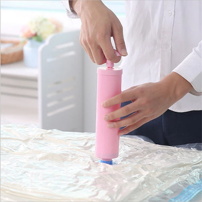 Vacuum Bag Electric Pump Compression Bag Pump Mini Vacuum Sealing Machine Travel Space Saving Clothing and Food Organizers
