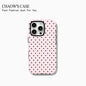 Fashion exquisite bow polka dot Phone Case for iPhone 17 16 15 14 13 12 11 Pro Max Air Plus Luxury Double-layer Back Cover