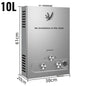 VEVOR LPG Liquefied Petroleum Gas Water Heater 6L 8L 10L 12L 16L 18L Liquefied Petroleum Gas Propane Butane Water Heater