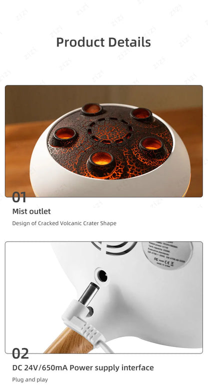 Dynamic Rainbow Jellyfish Essential Oil Fragrance Machine 250ml Essential Oil Diffuser Ultrasonic Porous Atomization Humidifier