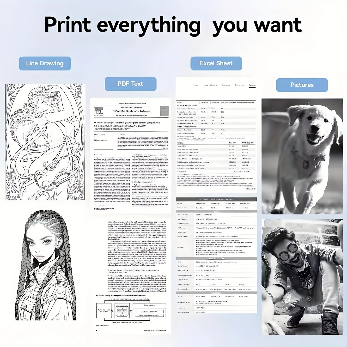 10/20 Rolls A4 Quick-Dry Thermal Paper - Thicker & Brighter Paper for Portable Printers, Glossy Finish for Crystal-Clear Font