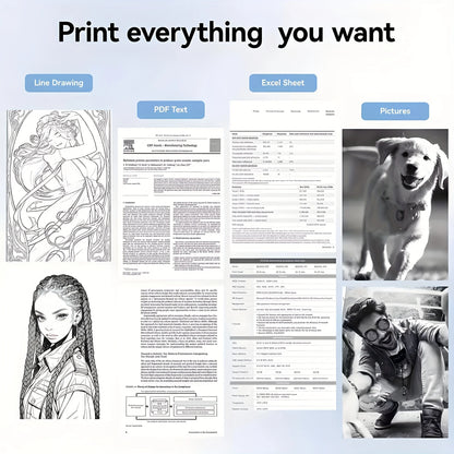 10/20 Rolls A4 Quick-Dry Thermal Paper - Thicker & Brighter Paper for Portable Printers, Glossy Finish for Crystal-Clear Font