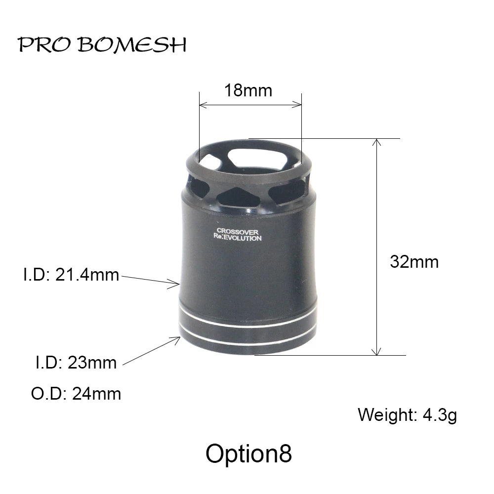 Pro Bomesh Aluminum Locking Nutt Fishing Reel Seat Decorative Trim Part DIY Fishing Rod Component Accessory