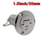 AD New Stainless Steel 316 Deck Filler GAS DIESEL FUEL WASTE WATER 38mm 50mm Mirror Polish Marine Boat Hardware Deck Filler Cap