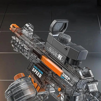 UMP45 Electric Water Gun Full Automatic Submachine with Light Large-Capacity Outdoor Beach Swimming Pool Shooting Game Kid Toy