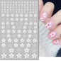 3d Nail Art Decals Spring Booming Violets Lavenders Purple Blue Pink Flowers Butterflys Stickers Decoration For Nail Tips Beauty