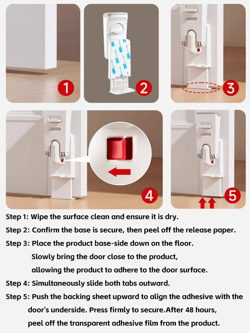Baby Safety Door Stopper Anti-Pinch Hand Guard Child PetsPinch Proof Door Slam Stopper for Newborn Toddler Furniture Protection