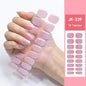 16/18/20Tips Semi-Cured Gel Nail Strips Adhesive Full Cover Stickers for Nails UV Lamp Need Press On Nails Fashion Manicure