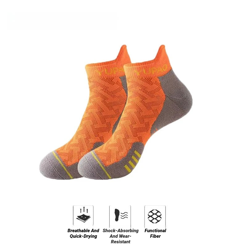 New Men's Professional Sports Short Socks Thick Towel Quick Dry Wicks Fitness Running Ankle Man Gift Breathable Marathon Gym
