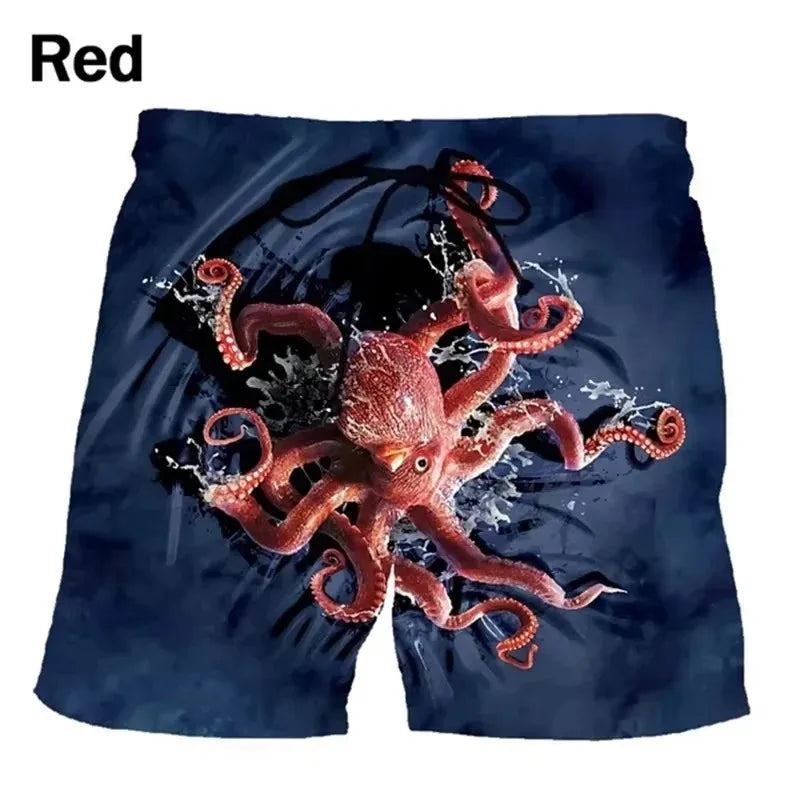 3D Funny Elephant Animal Print Beach Men Shorts Hawaiian Surf Board Short Pants Swim Trunks Women Swimsuit Kid Shorts Pants Y2k