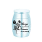 New rose cremation urn for men and women ashes family and friends to share souvenirs stainless steel waterproof ash jar