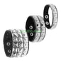 T5UF Stylish Punk Rock Bracelet Square Rivets Punk Wristband Trendy Gothic Jewelry Suitable for Individuality and Comfort