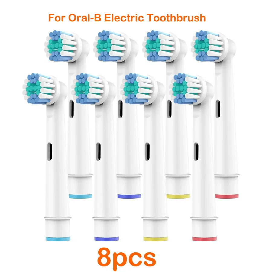 For Oral-B Dupont Bristle Electric Toothbrush Heads Whiten Teeth Daily Clean Soft Care Teeth Function D100 D25 D30 4/8/16pcs