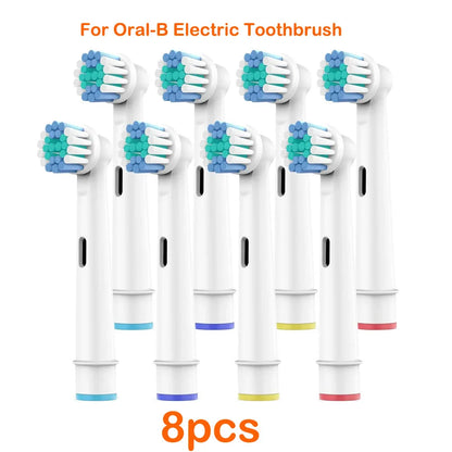 For Oral-B Dupont Bristle Electric Toothbrush Heads Whiten Teeth Daily Clean Soft Care Teeth Function D100 D25 D30 4/8/16pcs