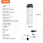 SucceBuy 6.5L/15L Pneumatic Fluid Extractor with Suction Hose Oil Changer Fuel Pump for Automotive Fluids Vacuum Evacuation