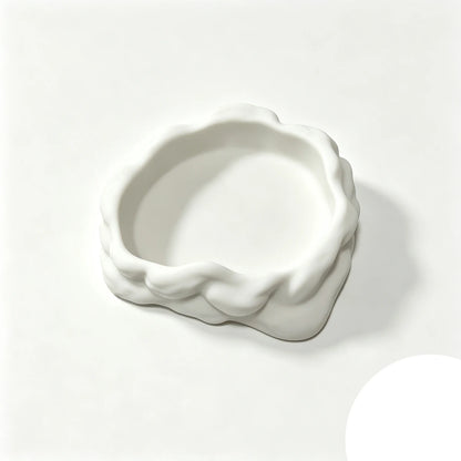 Simulated Stone-Shaped Bowl for Reptiles, Stable and Anti-Spill Feeding Bowl for Reptiles, Feeding Box for Bearded Dragons and Horned Frogs, Water Bowl