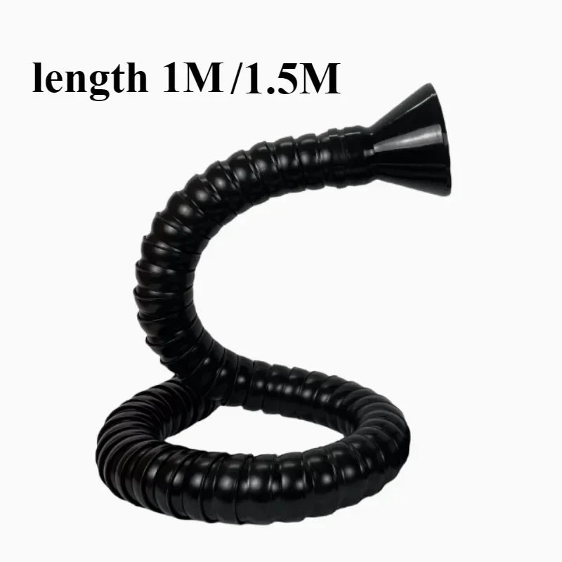 Flexible Smoke Exhaust Ventilator Pipe positioning bamboo tube suction air collector hood Industrial smoke extraction system