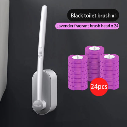 Disposable Toilet Brush Without Dead Angle Cleaning Tools Household Long Handle Cleaner Brush Bathroom Accessories For Toilet