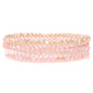 4Pcs/set Shinning Crystal Beads Elastic Bracelet Bohemian Faceted Colorful Crystal Glass Beaded Bracelet Bangles Set For Women