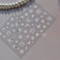 5D Laser Christmas Nail Stickers Crystal Diamond Nail Stickers Retro Gilded Snowflakes Self Adhesive Nail Art Decoration Sticker