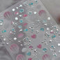 Ocean Shell Starfish Shell Conch Whale Dolphin Seahorse Coconut Tree Water Bubbles Self Adhesive Nail Art Sticker Manicure Decal