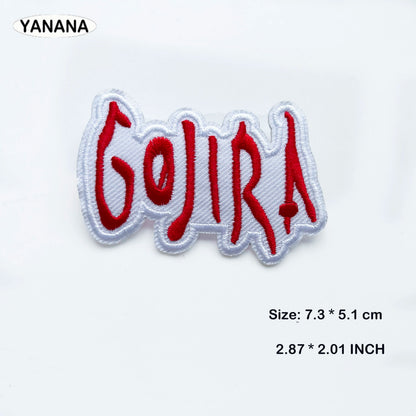 Heavy Metal MUSIC Iron On Patches Cloth BAND ROCK patch Mend Decorate Clothes Apparel Sewing Decoration Applique Badges