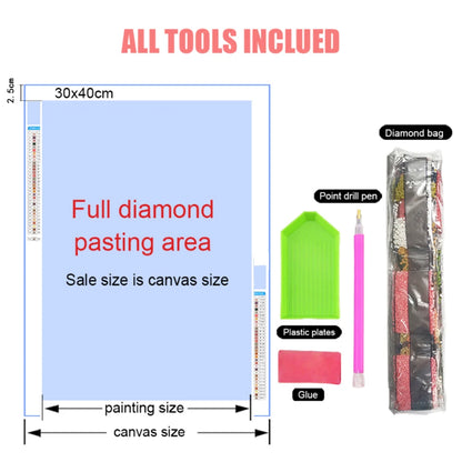 DIY Cartoon Diamond Painting AB Rhinestone Embroidery Landscape Mosaic Cross Stitch Handmade Art Set Children Room Decoration