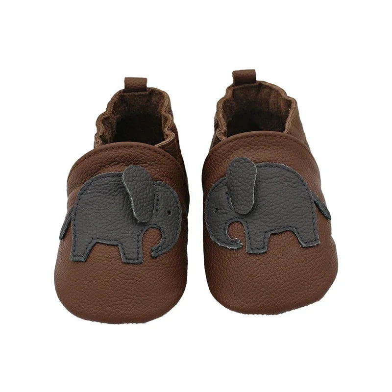 Autumn Baby Shoes Toddle Boys Girls Skid-Proof Shoe Soft Sheepskin Sneakers Fashion Animal Picture First Walker Moccasins 0-24M