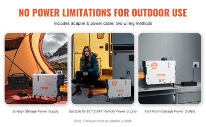 2KW Diesel Heater, 12V/24V All in One Diesel Air Heater, with Bluetooth APP Control, Remote Control and Display Screen, CO Alarm, Fast Heating Portable Diesel Heater for Vehicles and Outdoors