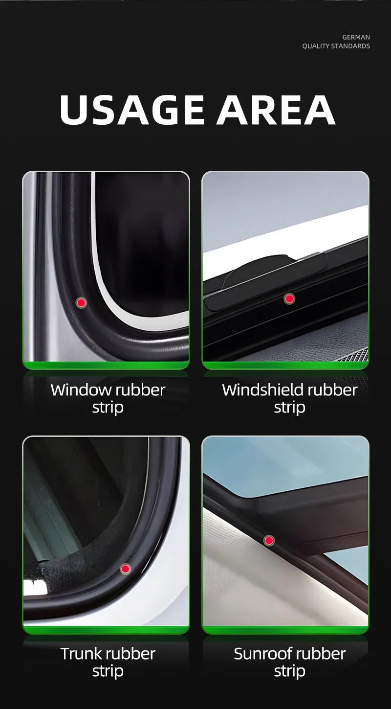 75ml Car Rubber Conditioner Rubber Strip Maintenance Agent Softening Agent Eliminates Noise Rubber Cleaner For Car SUV Vehicle