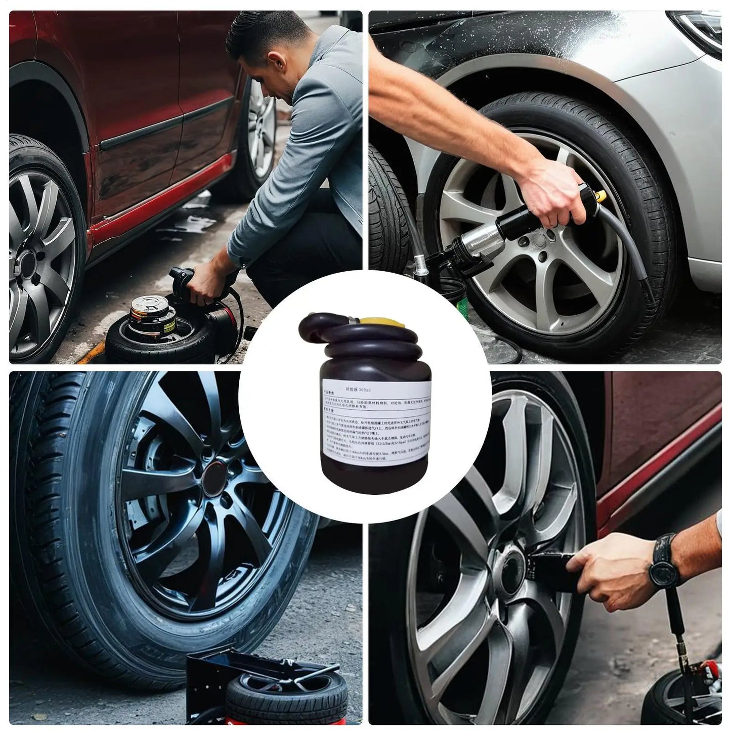 Tire Repair Sealant Air Filler Sealant Efficient Tire Inflator Quick Repair Tire Repair Sealant For All Vehicles