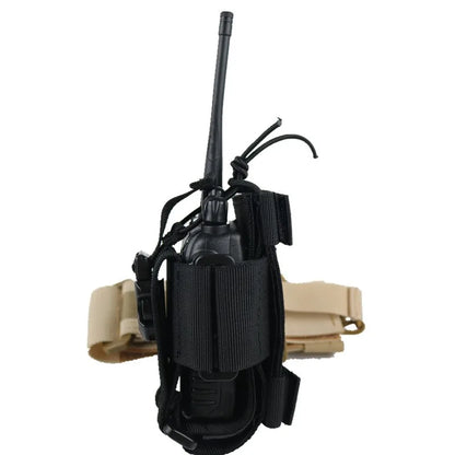 New Tactical Adjustable Walkie Talkie Holder Radio Pouch Hunting Interphone Hanging Bag Outdoor Nylon Molle Radio Pouch